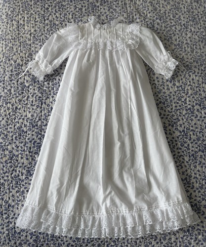 Vintage christening gown dress - christening,