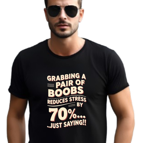 Funny boob grab - boob, unisex