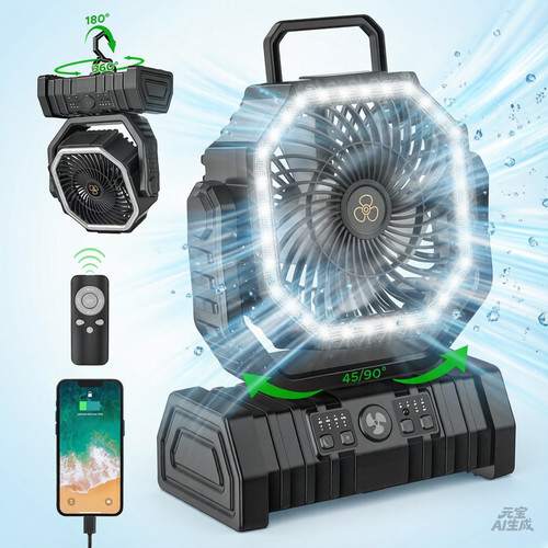 Portable camping fan hour - portable,