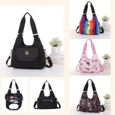 Season Design Crinkle Nylon Woman Medium Shoulder Long-handle Tote Handbag UK