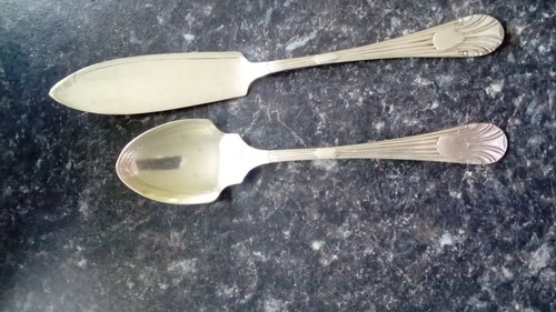 Vintage silver plated butter - plated,