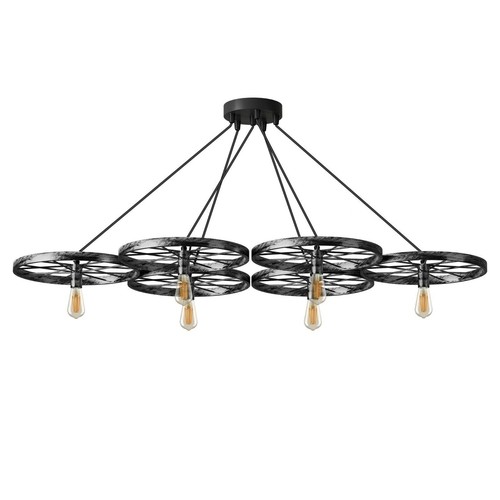 Vintage wheel pendant light - pendant,