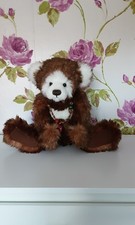 CHARLIE BEARS PUDDING WITH TAGS,RTD,SECRET COLLECTION,WOBBLE JOINTED,2010, 17"