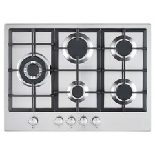Cookology GH700SS 70cm 5 Burner Stainless Steel Gas Hob