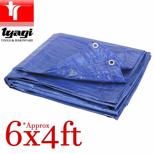 6ft 4ft tarpaulin blue - x,