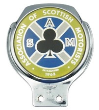 Vintage ASM Association of Scottish Motorists Established 1963 Car Badge Emblem