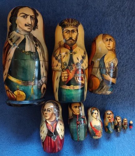 Unique set hand painted - set, 10