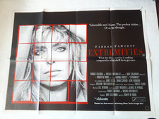 EXTREMETIES FARRAH FAWCETT 1986 POSTER UK QUAD 30x40" 1980s