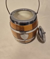 Vintage Wooden Ice Bucket Mid