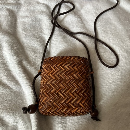Small wicker handbag for - handbag,