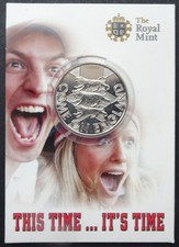 Royal Mint England Football 3 lions "Come on England" coin