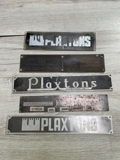 Plaxtons Leyland  Bus Coach Body Plate Badges Build Step Plate Job Lot