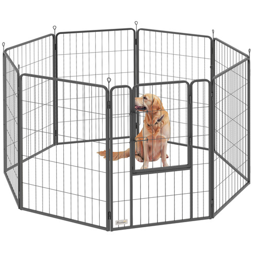 Foldable steel pet enclosure - enclosure,