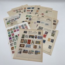 Ex Dealer Stock- Old Album Pages Containing Hinged Stamps From Europe 
