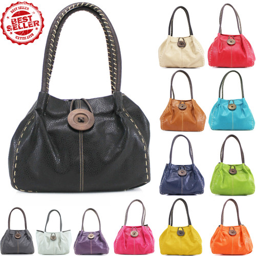 Women button shoulder bag - shoulder,