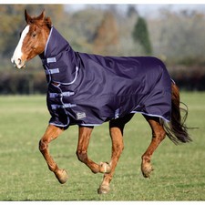 SHIRES TEMPEST ORIGINAL 300G HEAVYWEIGHT COMBO ATTACHED NECK HORSE TURNOUT RUG
