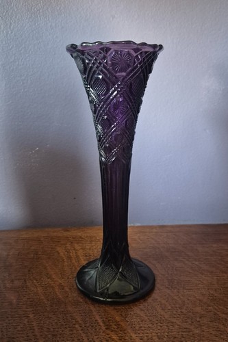 Amethyst pressed glass - amethyst,