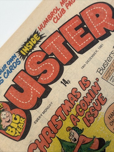 Buster comic christmas is - buster,