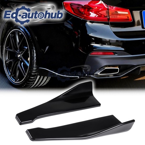 Gloss black rear bumper - rear, side