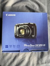 Canon PowerShot SX120 Is 10MP Compact Digital Camera Black, Boxed And Tested