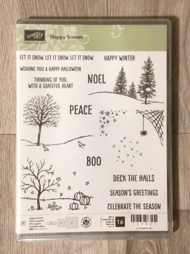 Stampin happy scenes clear - happy,