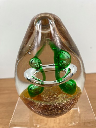 Studio glass paperweight - glass,