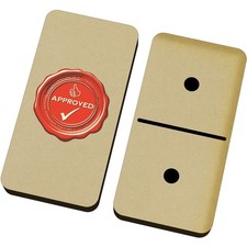 'Red Approved Seal' Domino Set