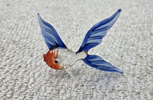 Vintage hand blown glass fish - blown,