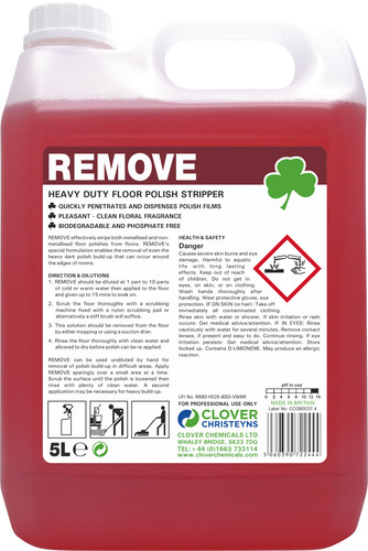 Floor polish stripper - stripper, clover