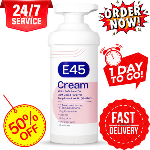E45 cream pump - pump, itch