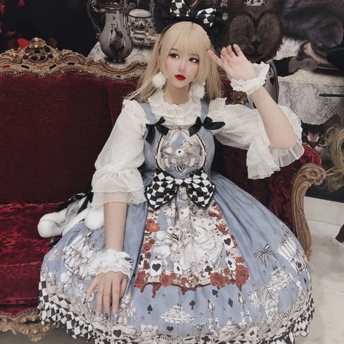 Lady girls lolita dress gothic - lolita,