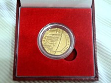 GENUINE RARE 2008 24k GOLD PLATED UNDATED 20P COIN  MULE  ROYAL MINT ERROR BOXED