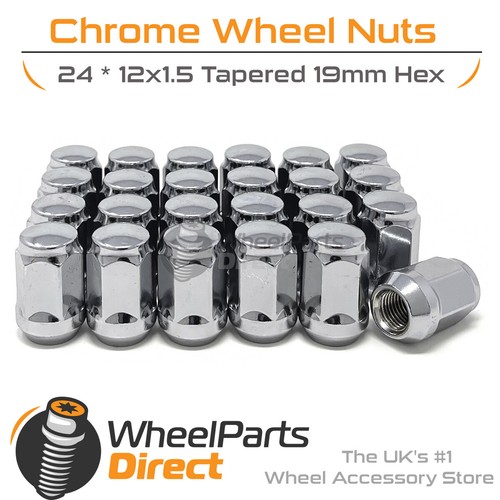 Wheel nuts 12x1 chrome - nuts,