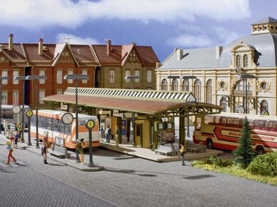 Vollmer 45149 bus station kit - vollmer,