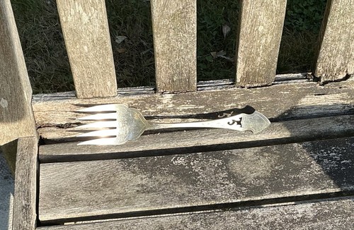 Vintage silver toasting fork - vintage,