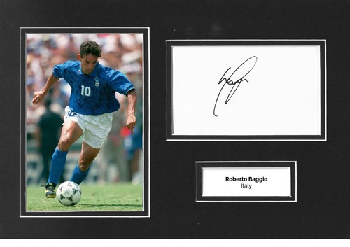 Roberto baggio signed - baggio, 12x8