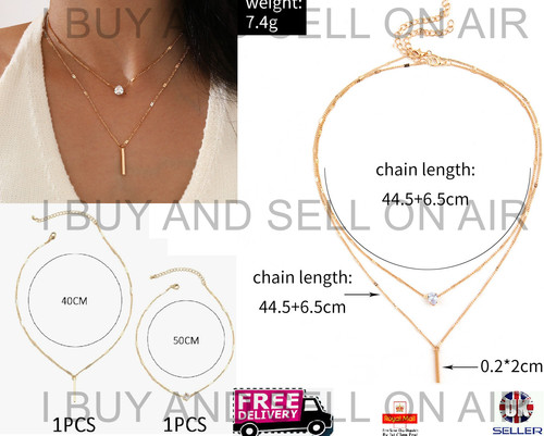Women gold necklace set - gold,