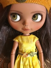 Custom tan Blythe doll by Miss Little Blythe
