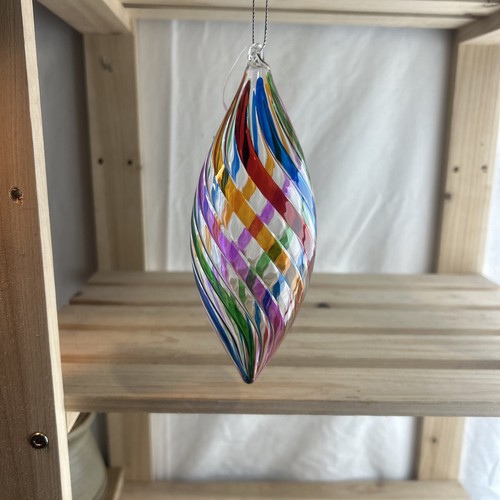 Rainbow twist hand - rainbow, blown