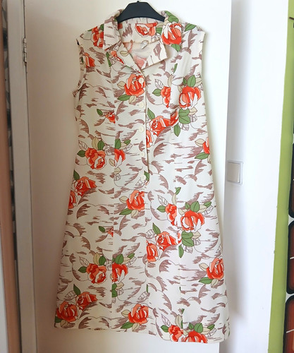 Vintage 60s mod rose - 60s, pattern