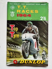 1964 Isle Of Man T.T. Races Official Guide And Programme With Map