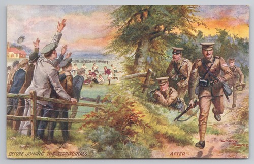 Postcard antique before - before, &