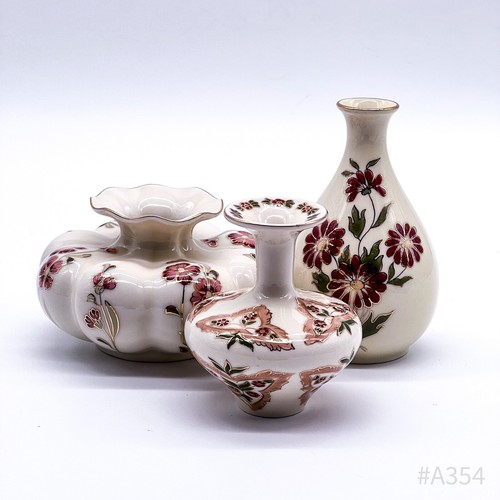Zsolnay pécs vases set - pécs, of