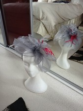 GREY Fascinator/hatinator on Alice band -  Really VGC