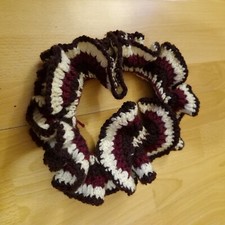 Crochet Ruffled Purple Red