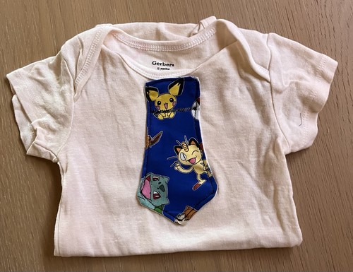 Baby bodysuit applique tie - bodysuit,