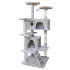 54.5'' Large Cat Tree Tower for Indoor Cats Condo Scratching Post Pet Play House