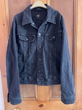 Lee Mens Black Denim Jacket Size M