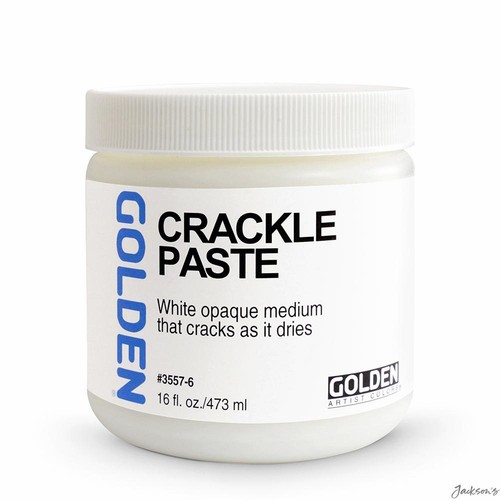 Golden crackle paste opaque - crackle,