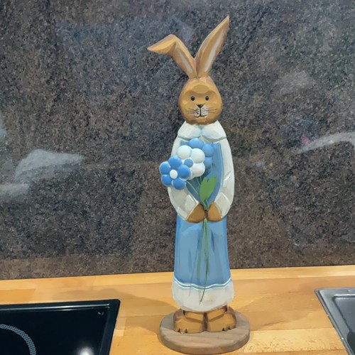 Cute wooden bunny - cute,